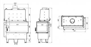 Defro Riva ME BL SHORT wymiary